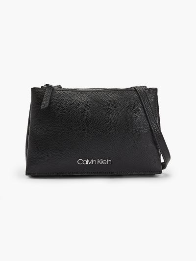 Calvin Klein Táskák & Kiegészítők HU803123 | Calvin Klein Bőr Női Crossbody Táska Fekete